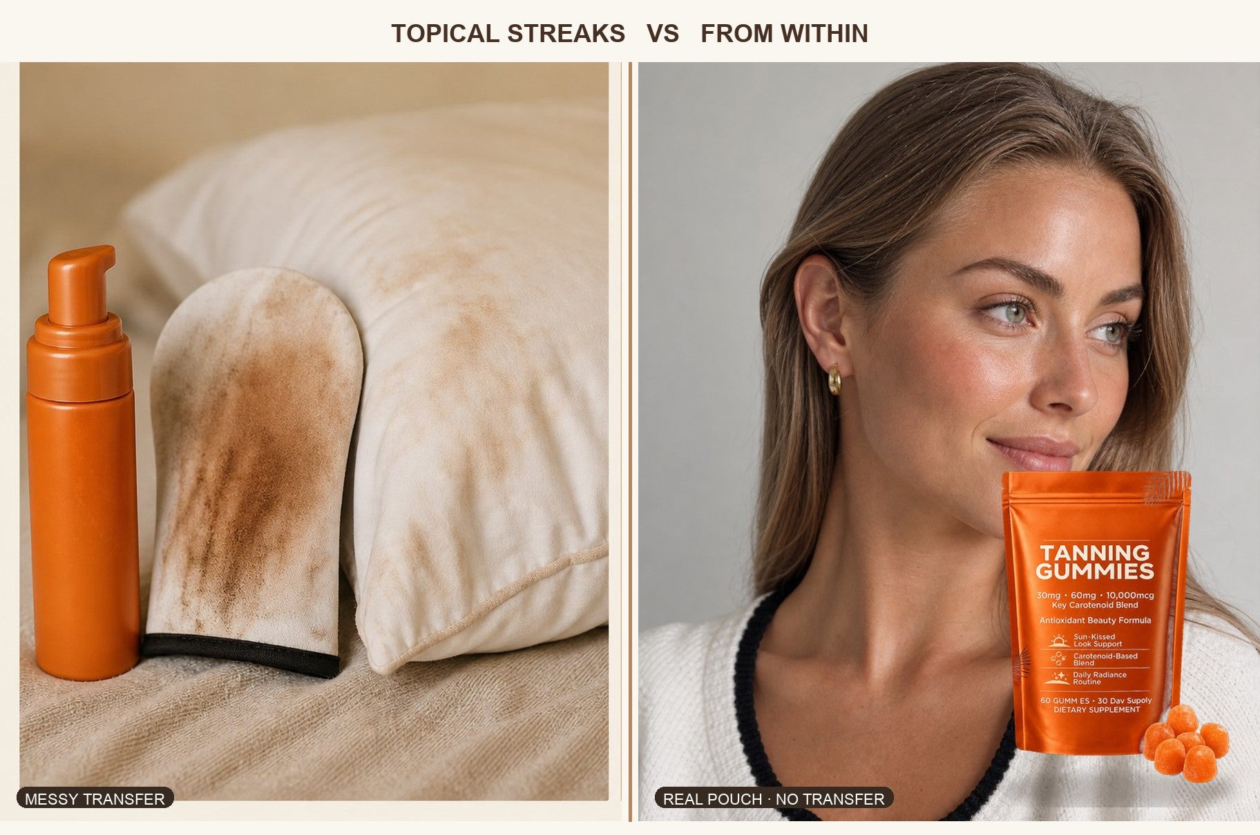 Topical color sits on the surface. From-within color doesn’t wipe off on your sheets.