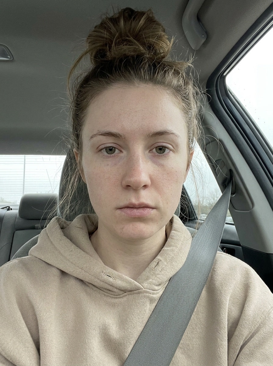 Before, day 0, car selfie